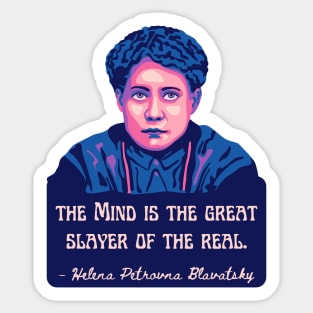 H. P. Blavatsky Portrait and Quote Sticker